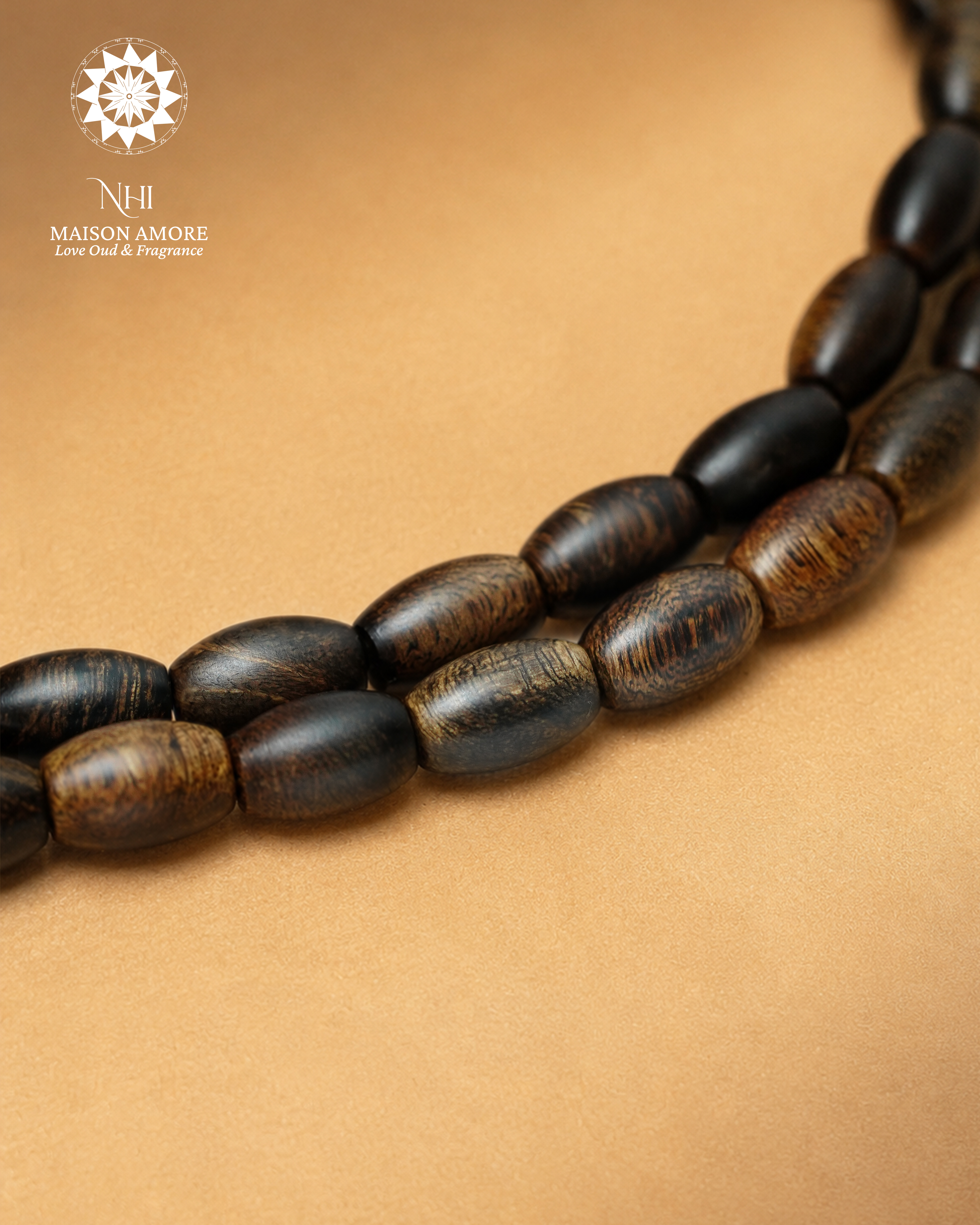 Natural Vietnamese Agarwood Tasbih – 67 Beads Oud Misbaha (17 Grams)