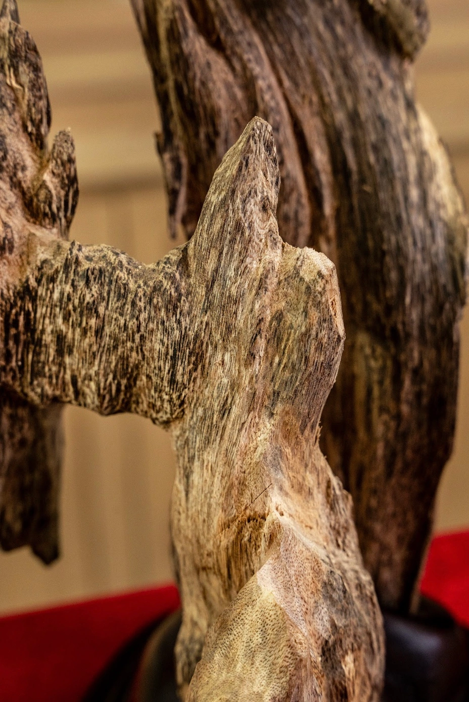 Natural Vietnamese Agarwood Sculpture – Solid Unique Forest Oud – 53cm