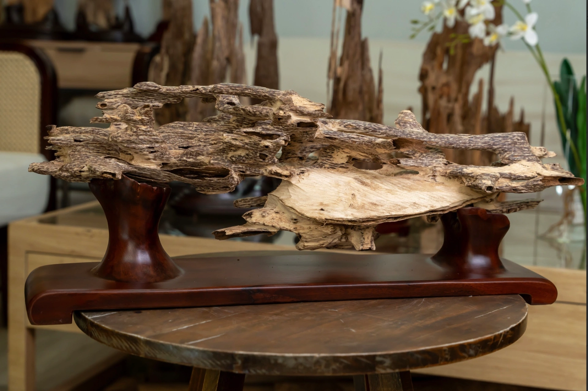 Natural Agarwood Mini Desk Decor – Wild Forest Style | Nha Trang, Vietnam Oud