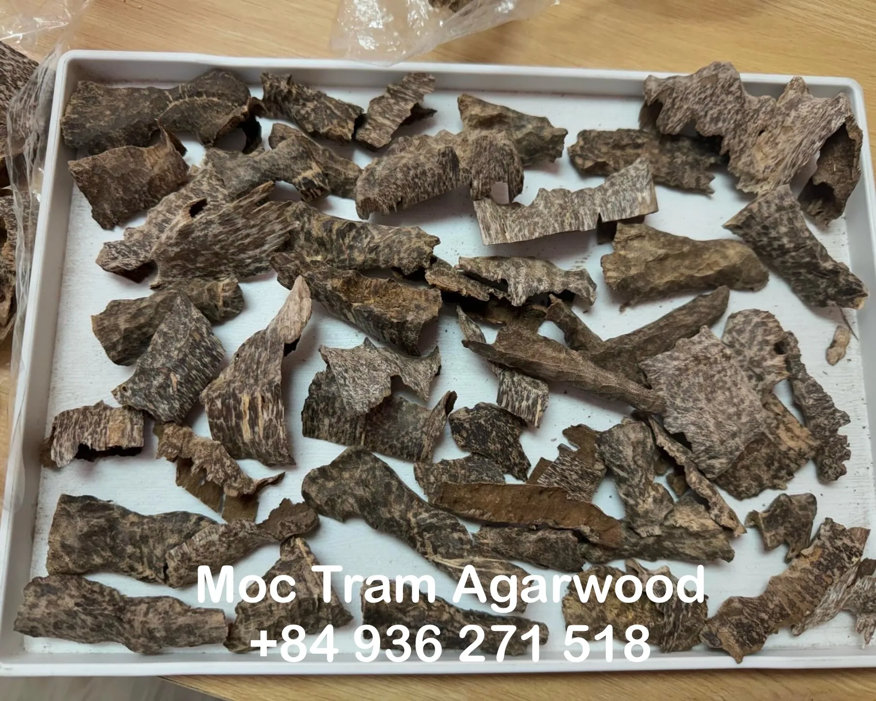 Premium Drilled Agarwood Chips – Vietnamese Cultivated Oud for Burning &amp; Enjoyment