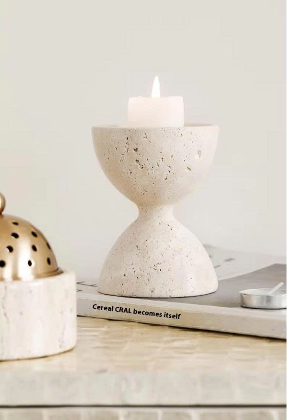 Luxury Natural Stone Oud Burner with Brass Dome Lid